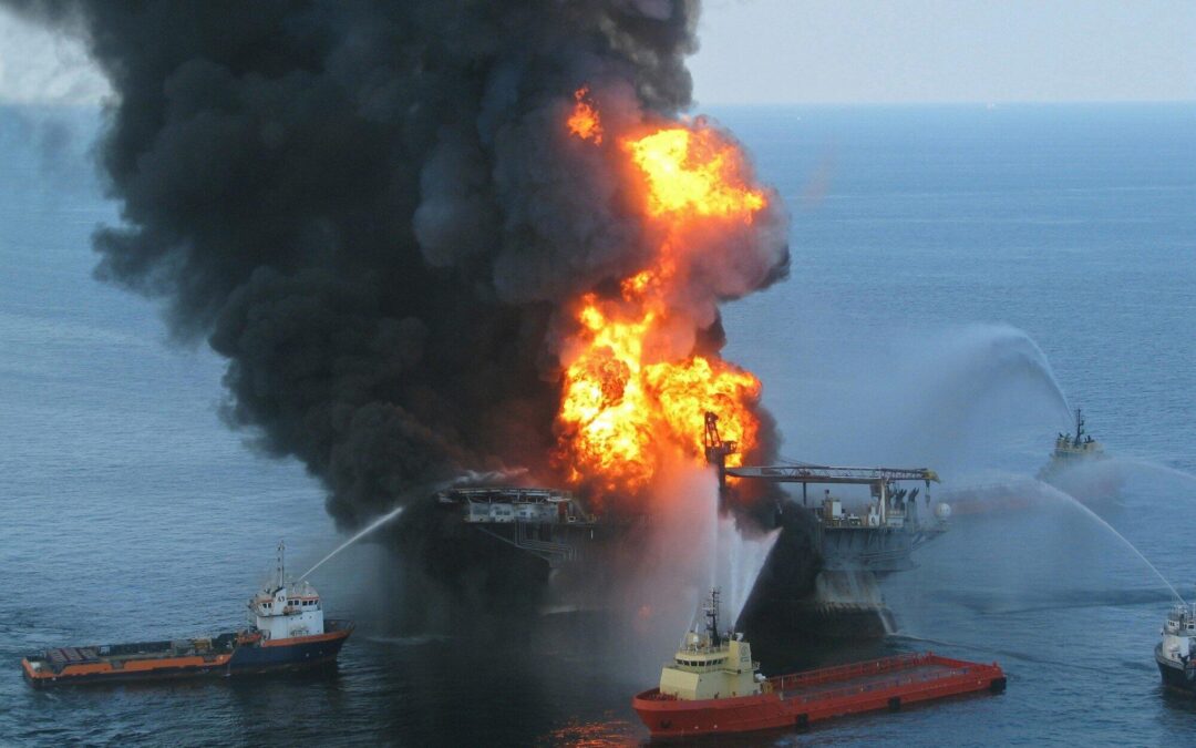 oil rig fires