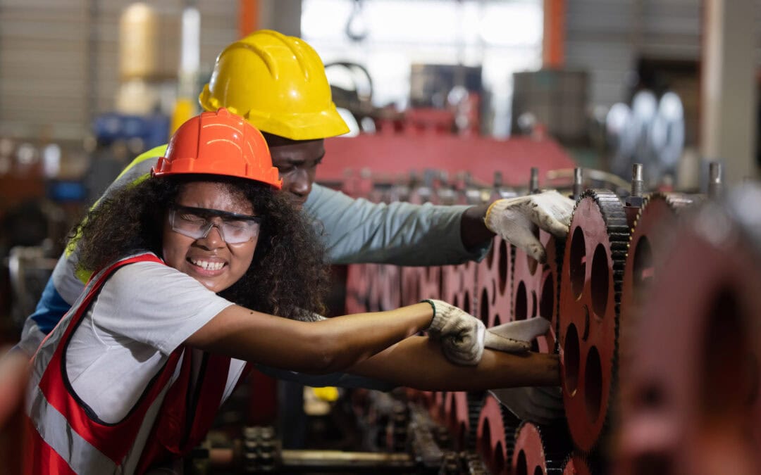 Engineer Worker Hand Got Trapped in the Industrial Machine and Got Crush Injury