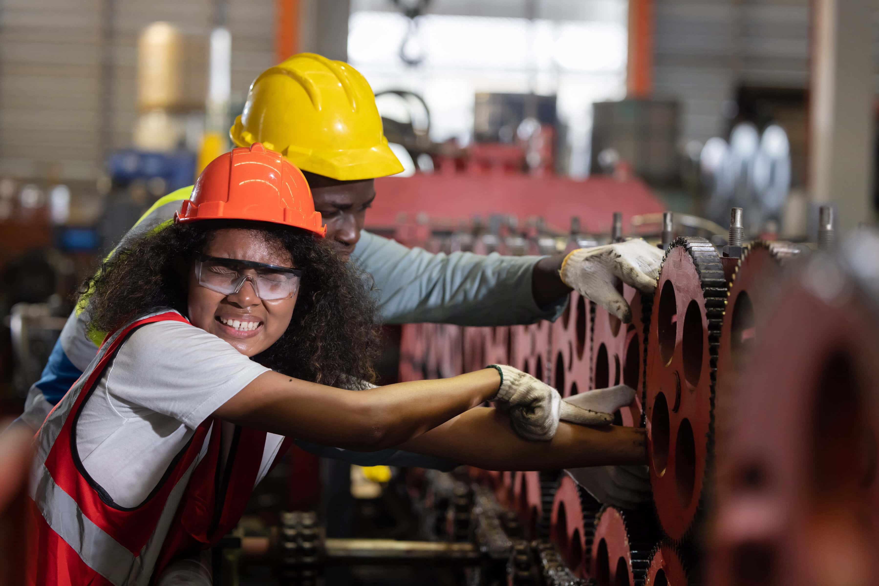 Engineer Worker Hand Got Trapped in the Industrial Machine and Got Crush Injury