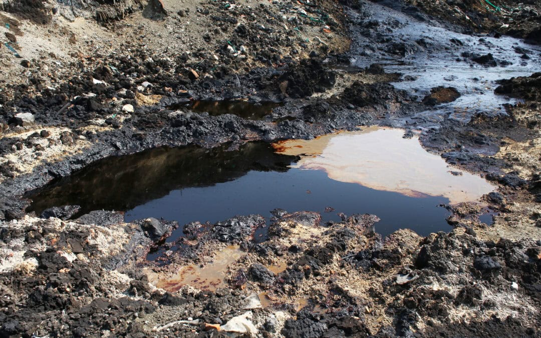 Former dump toxic waste, oil lagoon contamination.