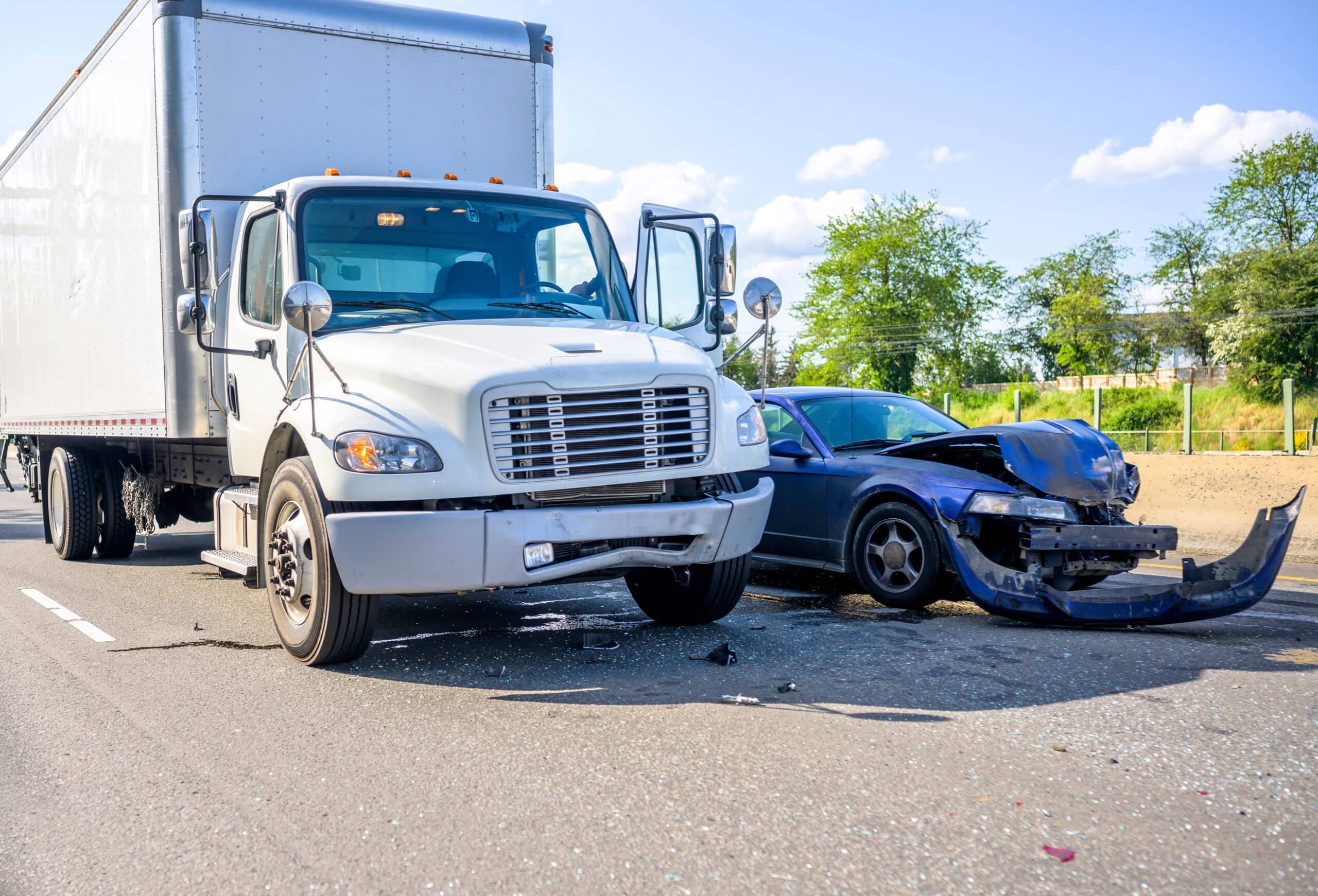 truck accident scene