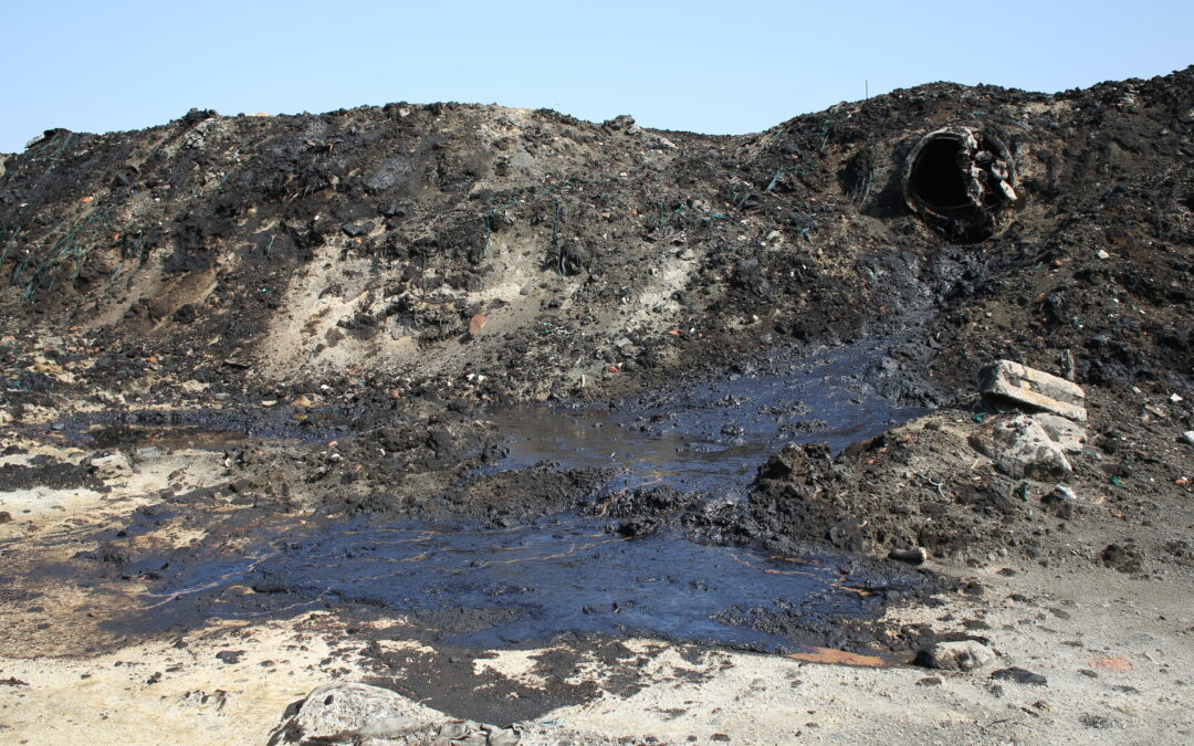 Former dump toxic waste, oil lagoon contamination.