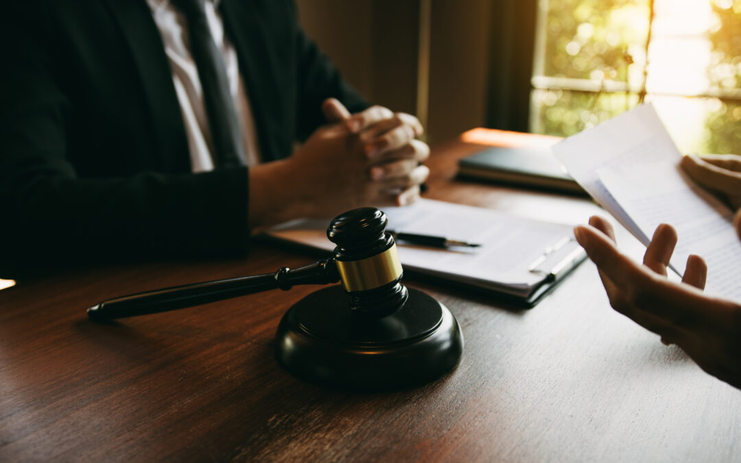 client and attorney meeting